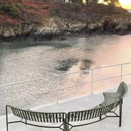 Palissade Park Dining Bench IN/IN Starter Set - HAY
