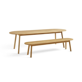 Eettafel bank 150 / 200 cm 'Triangle leg' - HAY