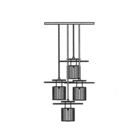 'In The Sun Cluster 270' Hanglamp / Kroonluchter - DCW éditions