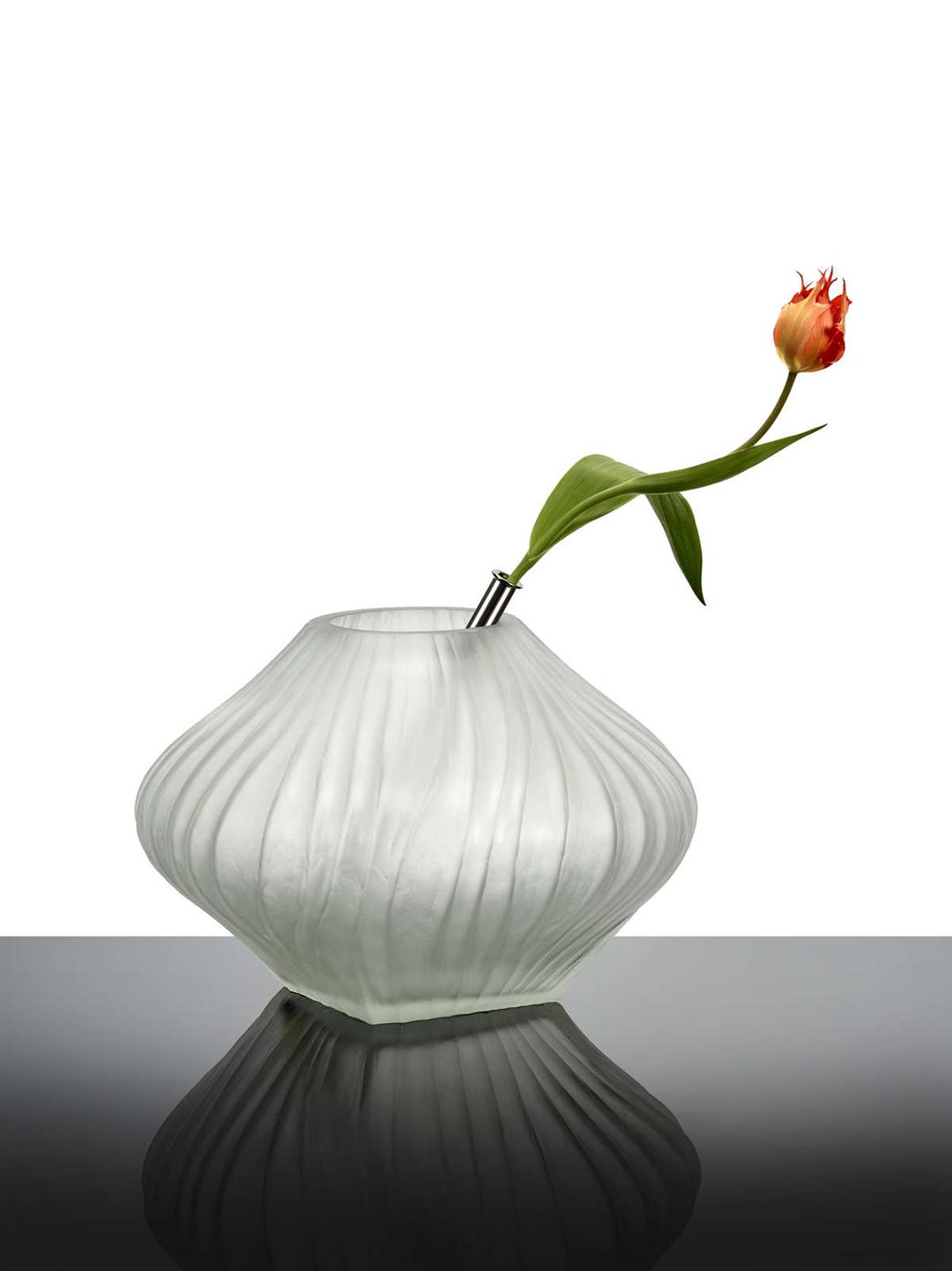 Josephine - Vaas 4 transparant MAT met glazen houder - Kris Van Assche / Serax