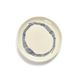 Plat bord 19 cm Wit & Blauw - Ottolenghi / Serax