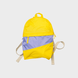 The New Foldable Backpack M 'TV yellow & treble' - Susan Bijl FLASH