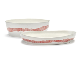 Slakom 28,5 cm H 9,5 cm Wit & Rood - Ottolenghi / Serax