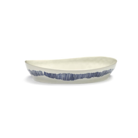 Serveerschaal 30 cm H 6 cm Wit & Blauw - Ottolenghi / Serax