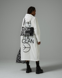 Shoppingbag L 'Peace Black' - Susan Bijl x Experimental Jetset