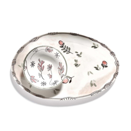 Serveerbord Ovaal 35 cm Mirtillo Nude - Marni / Serax