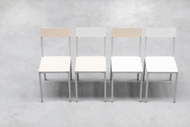 alu chair wood / white frame - Muller Van Severen / Valerie Objects