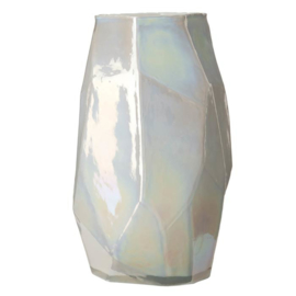 Vaas Graphic Luster Large White - Pols Potten