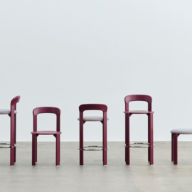Rey Chair Grape red, Steelcut Trio 416 - HAY