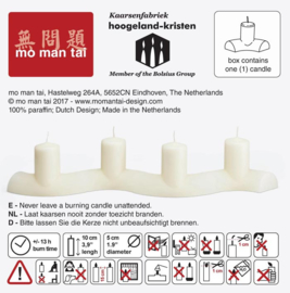 Quadrant Candle / Kaars in een bocht - Mo man tai