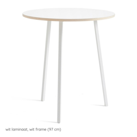Hoge ronde tafel 90 cm (H 97) 'Loop Stand Round' - HAY