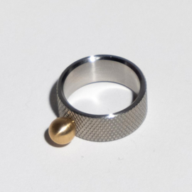 Basisring: RVS Wide (8 mm) - Small Factory Ring