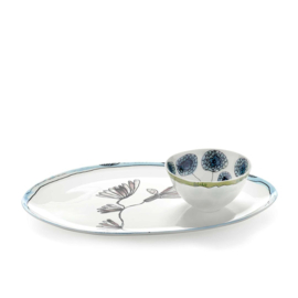 Serveerbord Ovaal 35 cm Camelia Aubergine - Marni / Serax