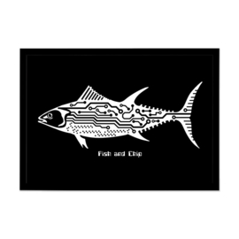 Grafische poster 'Fish and Chip' - De Beeldvink