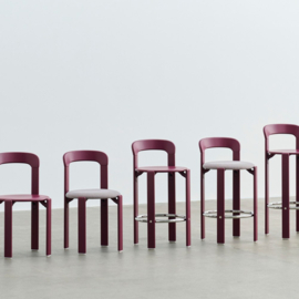 Rey Chair Grape red, Steelcut Trio 416 - HAY