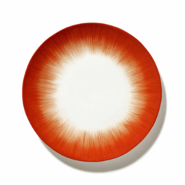 Servies Dé - Bord 24 cm Off-White/Red var 5 - Ann Demeulemeester Serax