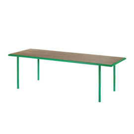 Wooden table rectangular green - Muller Van Severen / Valerie Objects