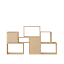 Boekenkast #6 (196 x 109 cm) Stacked Storage System - Muuto