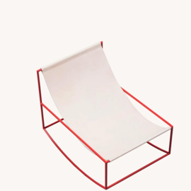 Schommelstoel - red/leer - Muller Van Severen / Valerie Objects