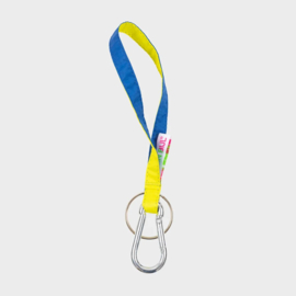 The New Keychain 'Fluo Yellow & Blue' - Susan Bijl