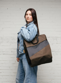 The New Tote Bag L 'mud & black' - Susan Bijl REVERB