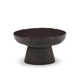 Servies La Mère - Serveerschaal met voet 31 cm Ebony - Marie Michielssen / Serax