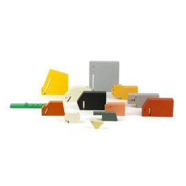 Houten dieren set, 13 delig - Floris Hovers / Ikonic