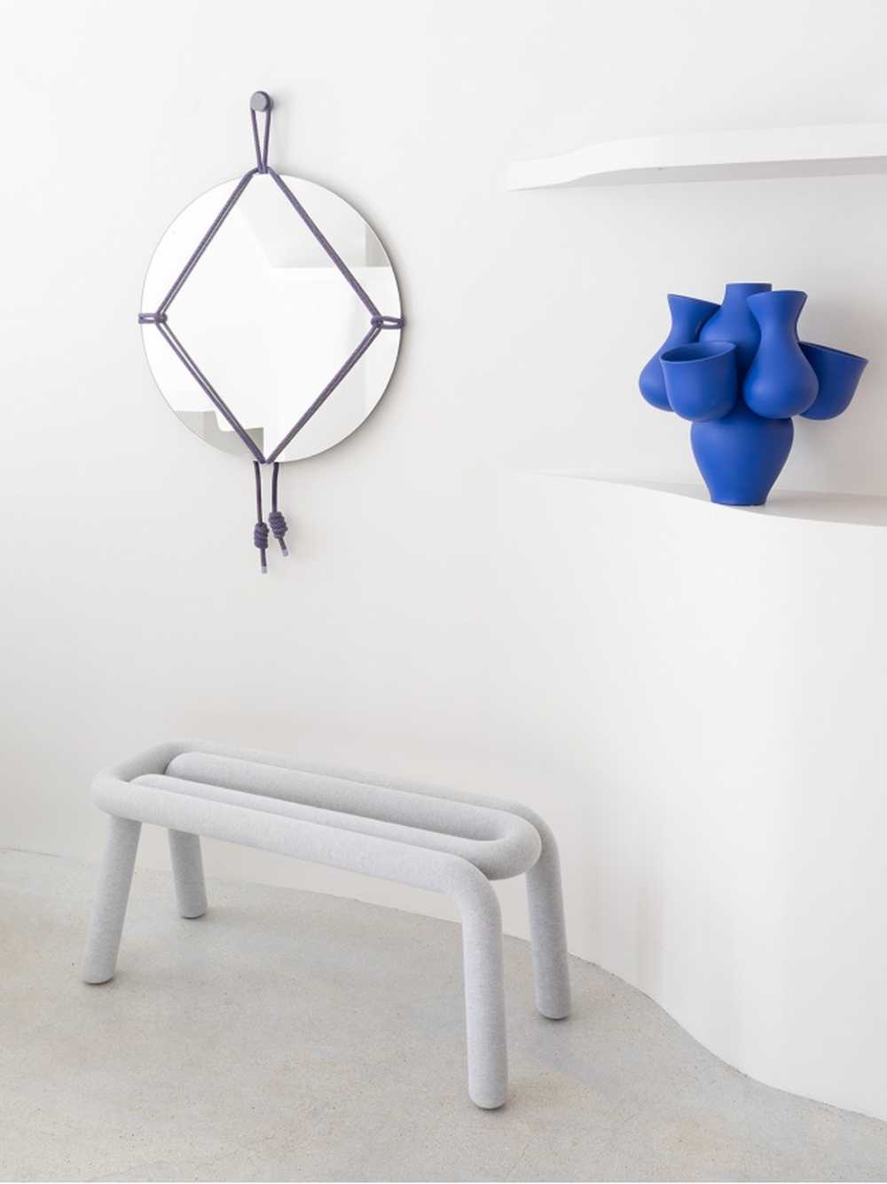 Ronde Shibari Mirror  Ø 65 cm - Pierre Charrié / Moustache