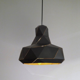 Helix hanglamp (zwart / goud) - Marc de Groot
