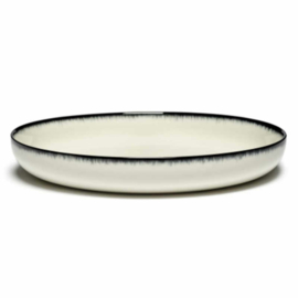 Servies Dé - Diep bord 27 cm Off-White/Black var A - Ann Demeulemeester Serax