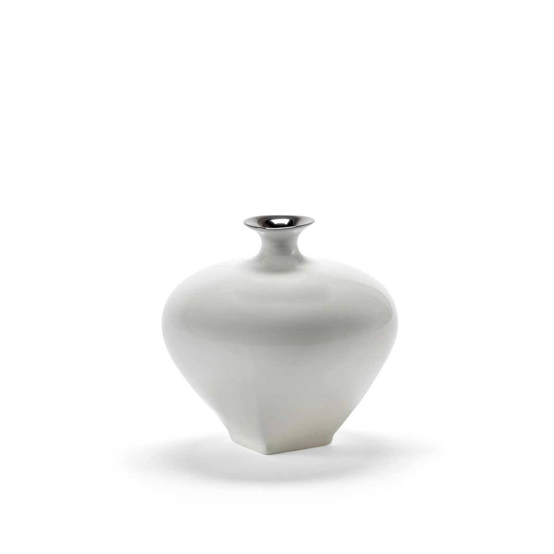 Josephine - Vaas 01 wit/zilver - Kris Van Assche / Serax