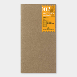 Refill 002 grid (5x5mm) voor Traveler's Notebook - Traveler's Company