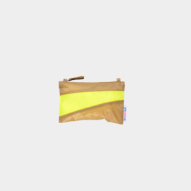 The New Pouch S 'camel & fluo yellow' - Susan Bijl SHIFT