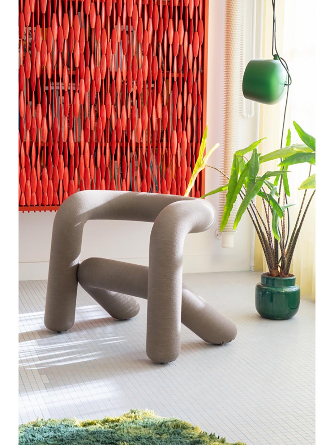 Extra Bold Armchair Brown-Ecru - Big-Game / Moustache