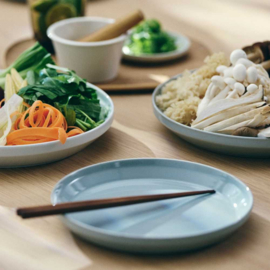 RIM plate / bord MAT ZWART - KINTO