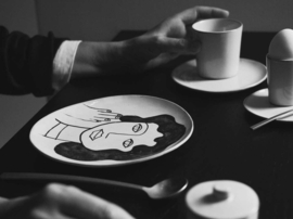 Servies La Mère - Dinerbord 27 cm Ebony - Marie Michielssen / Serax