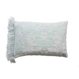 Kussen 'Fringe' N°7 Soft Mint - Roos Soetekouw
