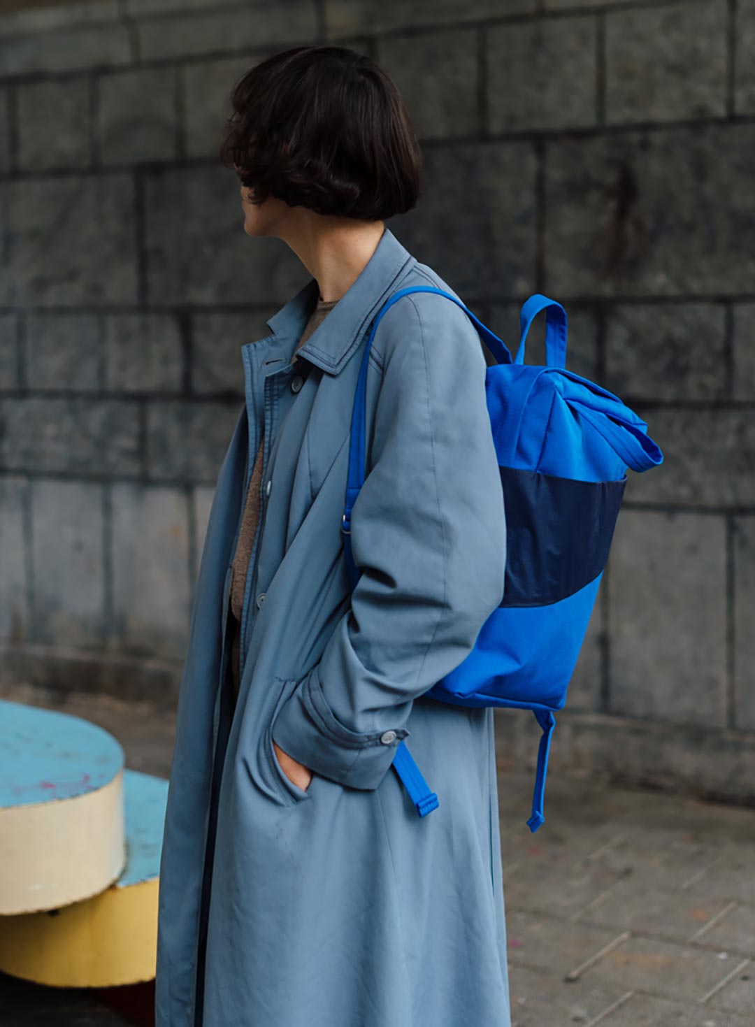 The New Backpack 'blue & navy' / Rugzak - Susan Bijl