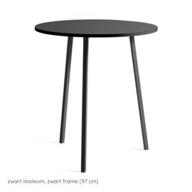 Hoge ronde tafel 90 cm (H 97) 'Loop Stand Round' - HAY