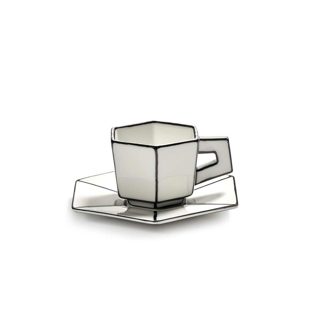 Carte Blanche - Espresso kop- en schotel - Annebet Philips / Serax