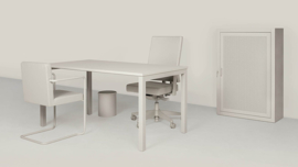 'Boring Task Desk' bureautafel - Space Encounters / Lensvelt