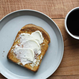 RIM plate / bord MAT ZWART - KINTO