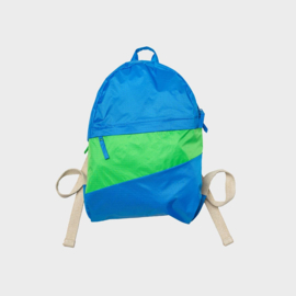 The New Foldable Backpack M 'wave & greenscreen' - Susan Bijl FLASH