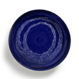 Serveerschaal 36 cm H 6 cm Azuurblauw & Wit - Ottolenghi / Serax