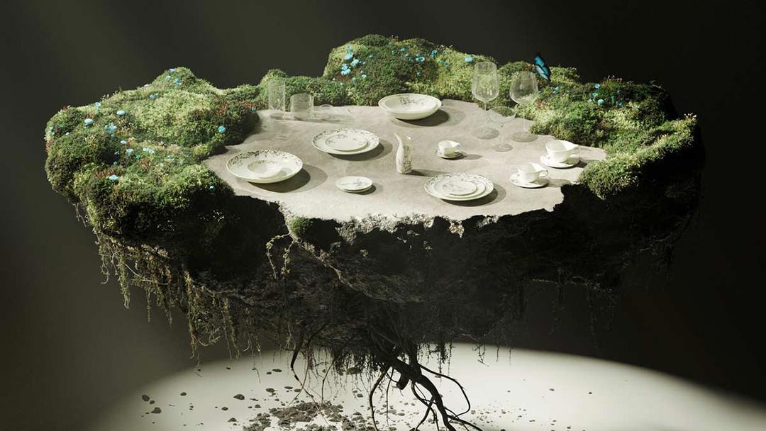 Servies Unity - Hoge Champagneglas 'Libelle' - Tomorrowland / Serax