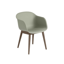 Fiber Kuipstoel, houten onderstel, ongestoffeerd - Muuto