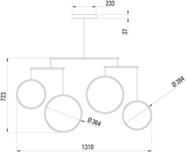 Focus X4 Hanglamp - DCW éditions / Yuji Okitsu