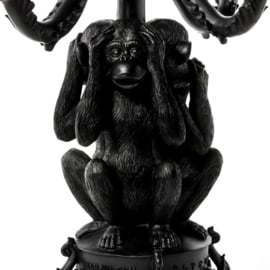 Vijfarmige 'No Evil Monkeys' kandelaar - Seletti