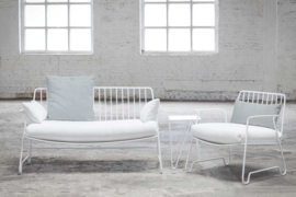 Showroommodel tuinbankje Lounge  Fish & Fish met 3 kussens - Paola Navone / Serax