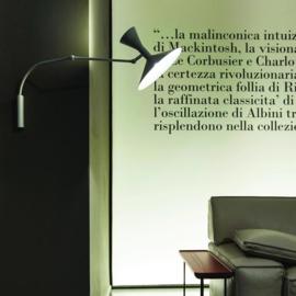Wandlamp Marseille mini black - Le Corbusier / Nemo